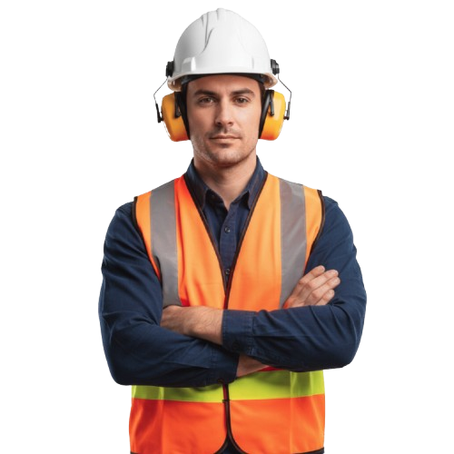 Trabajador con uniforme de seguridad